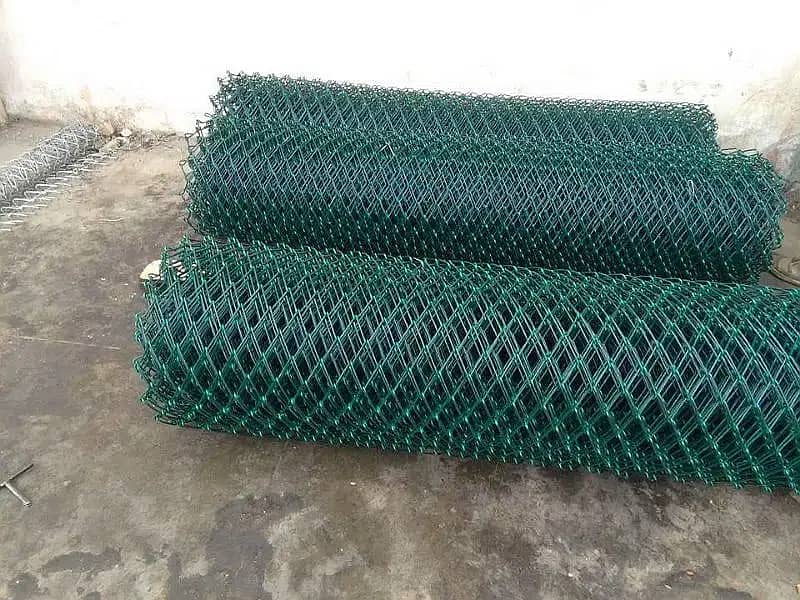 Chainlink fencing PVC coated 5mm 03007028033, razor wire 3