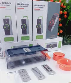 All Rounder Vegetable Cutter/Slicer (Crystal Body) with Box Packing