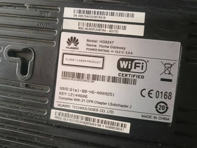 Huawei Gpon ONT Tv Cable support Fiber WIFI Nayatel Stromfiber device 3