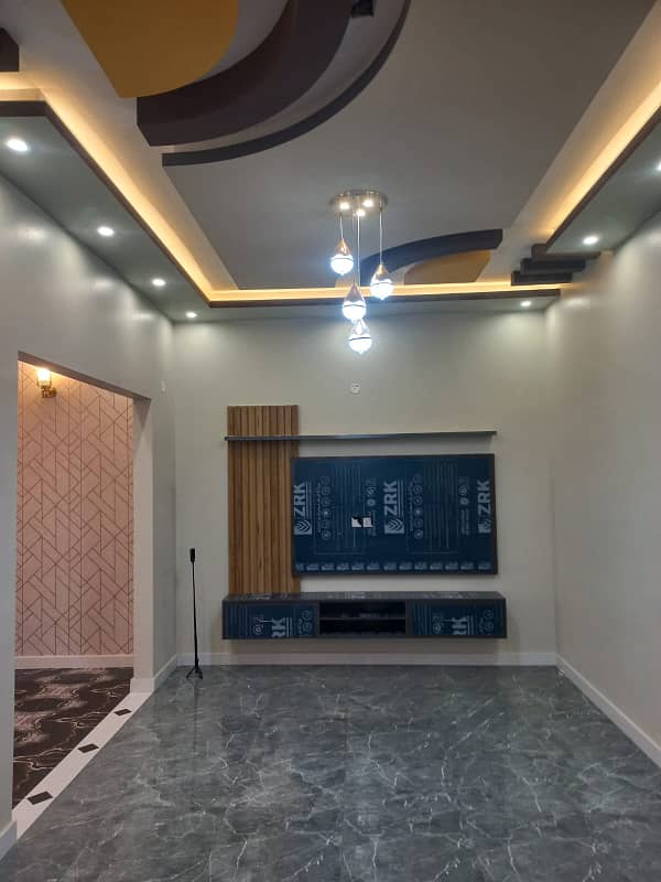 single story House For Sale In Saadi Town , New House, with two room extra 8