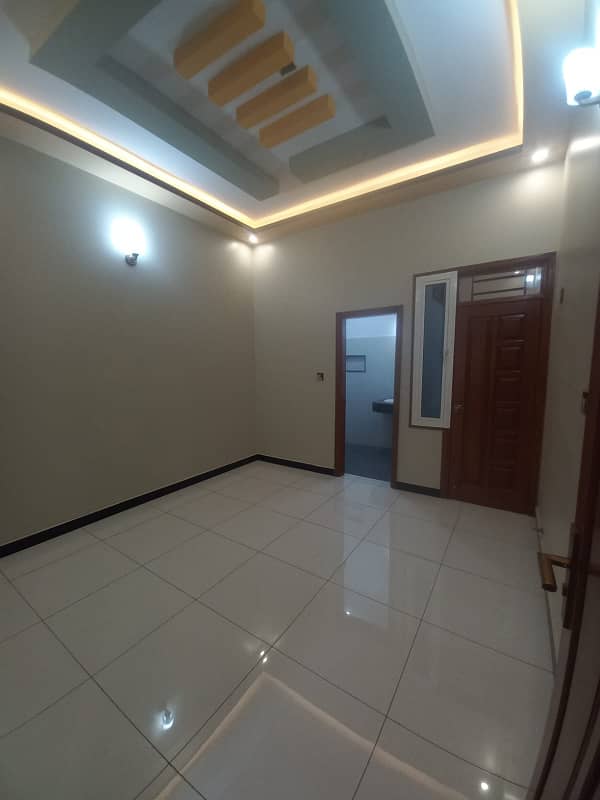 single story House For Sale In Saadi Town , New House, with two room extra 10
