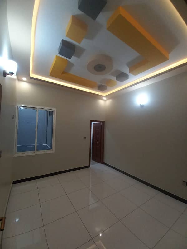 single story House For Sale In Saadi Town , New House, with two room extra 12