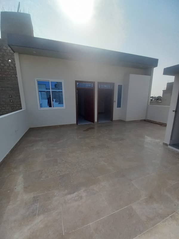 single story House For Sale In Saadi Town , New House, with two room extra 21
