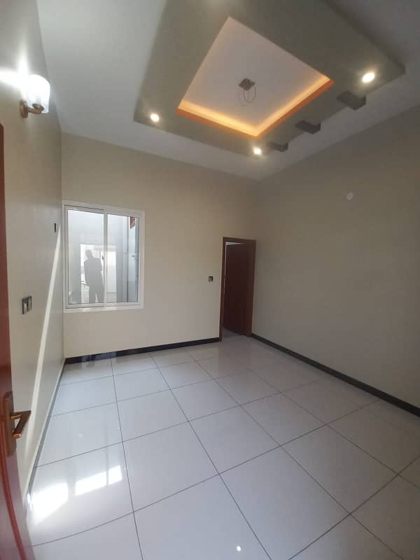 single story House For Sale In Saadi Town , New House, with two room extra 24
