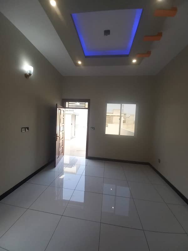 single story House For Sale In Saadi Town , New House, with two room extra 26