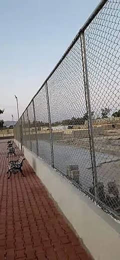 hotdipped Galvanized Chainlink Fence / Galvanized Chainlink Fence