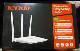 Original Tenda wifi router N300 Model F3
box pack