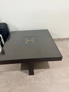center table with two small tables
