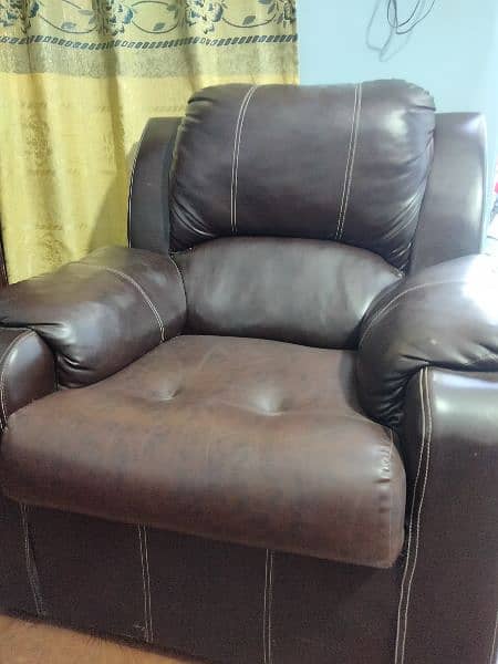 7 seater leather Jumbo size sofa 2
