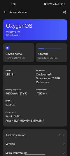 One plus 9 pro 5g for sale 0
