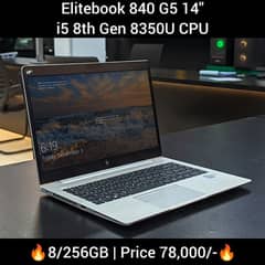 HP Elitebook 840 G5 i5 8Gen 16/256GB  Best Machine 0