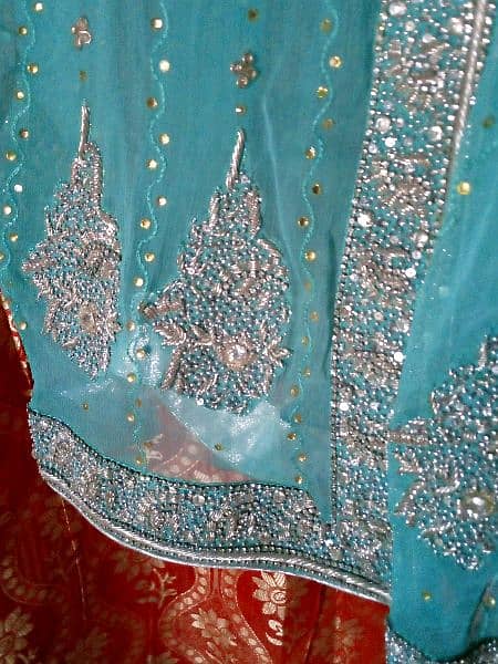 one tym used angrakha style engagement dress for sell 3