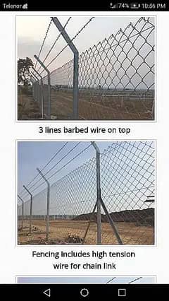 hotdipped Galvanized Chainlink Fence, Pvc coated Chainlink