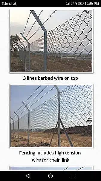 hotdipped Galvanized Chainlink Fence, Pvc coated Chainlink 0