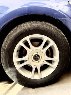 Tyres with alloy rims