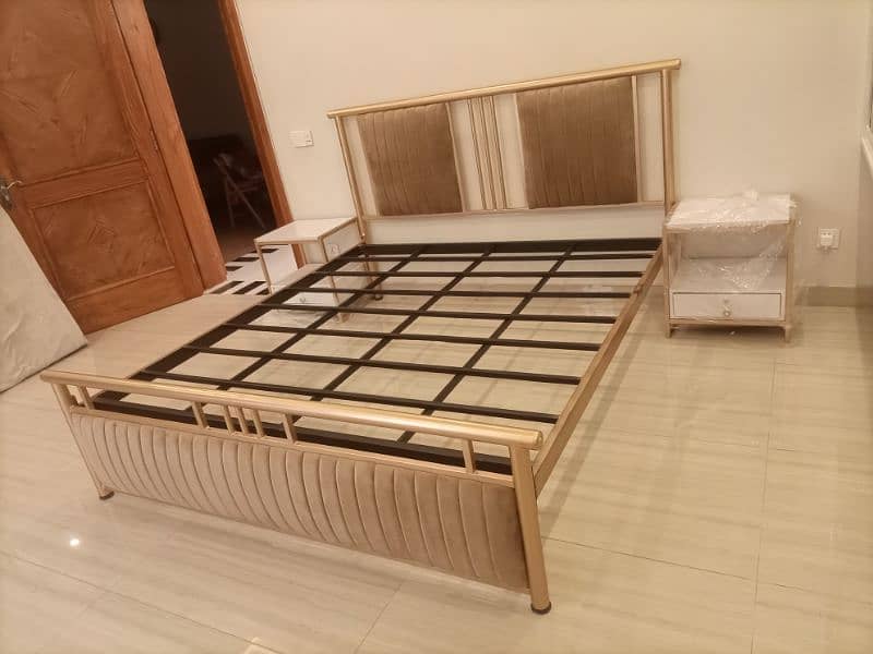 iron bed / iron bed dressing side table / Double bed /Bed /  Furniture 1