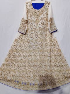 Bridal Walima Dress | Walima Mxi | Royal Blue Reception Dress