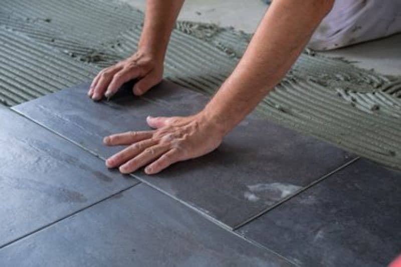 Tile fixer working professional Dubai experienced workers 1