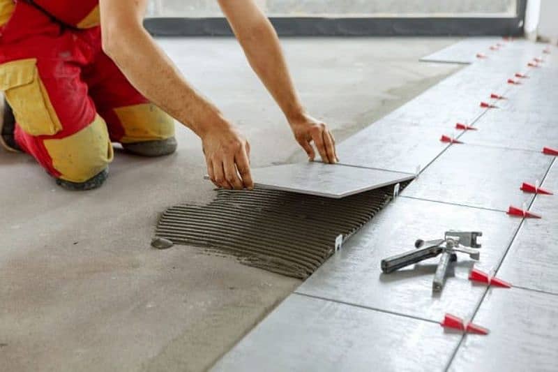 Tile fixer working professional Dubai experienced workers 5