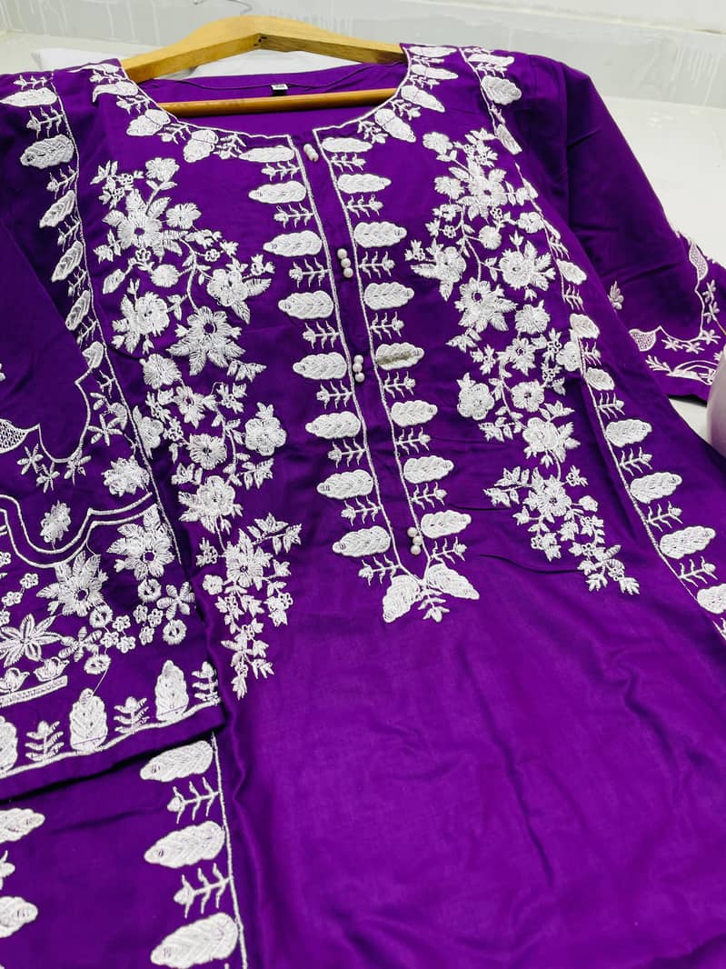 2pc  embroidered suit summer collection 15