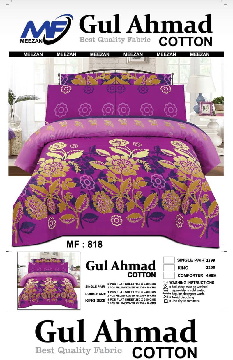 bedsheets pure fabric 2