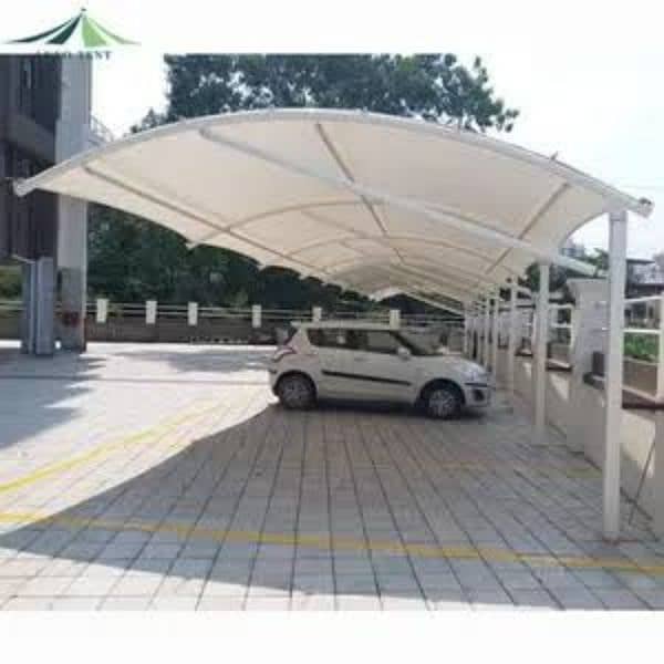Tensile Car Parking Structure - Fiber Sheds - Restaurant Sheds 1
