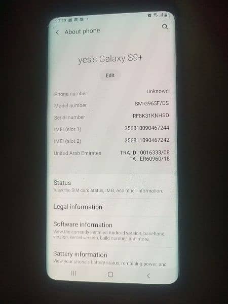 yes s Galaxy S9 plus Non Pta Approved lush condition less used 2