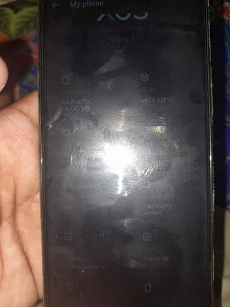 infinix hot 12 for sale 10/10 condition green color 6/128 with box 3