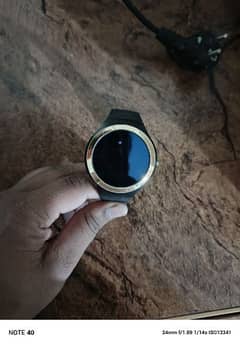 black digital watch