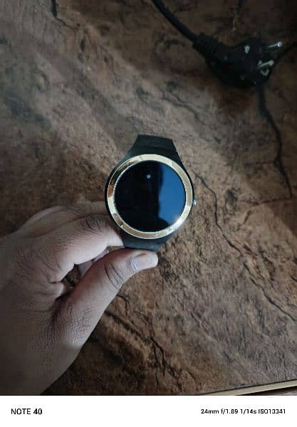 black digital watch 0