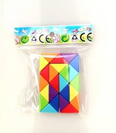 2 Pcs Set Hot Selling Colorful Magic Cube Magic Ruler 0