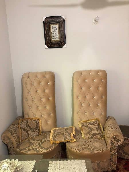 2 Sofa Chairs and 1 Dewan In New Condition 2