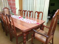 Dining table with 10 chairs for sale 0