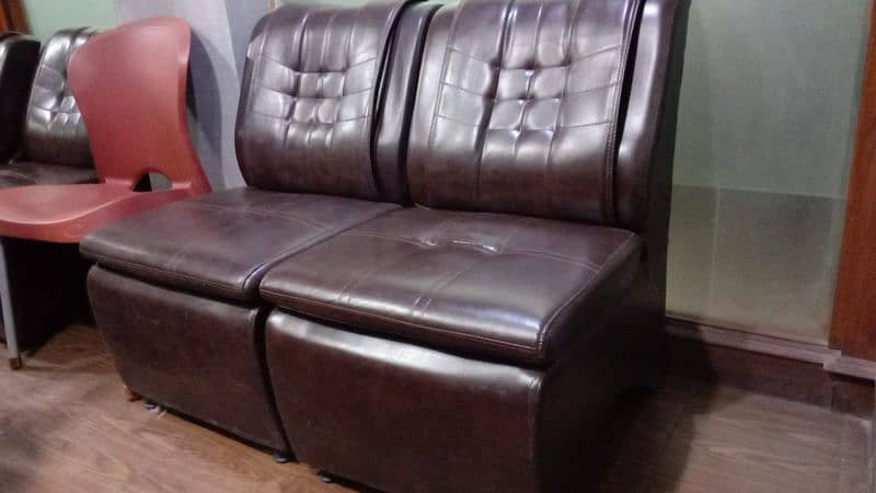 Office Sofa/ Leather Chesterfield Sofa / Puff Sofa/ Sofa Set 14