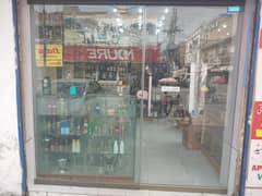 Shop front glass door 12mm + counter