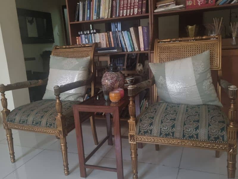 Two used chairs for sale, used but in good condition. 2