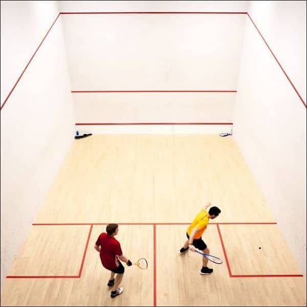 squash court padel Court badminton court artificial grass maple wooden 3