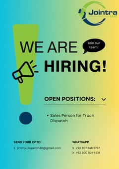 Sales Executive for Truck Dispatch