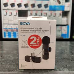 BOYA BY-V10 Ultracompact Wireless Microphone System with USB-C Connect