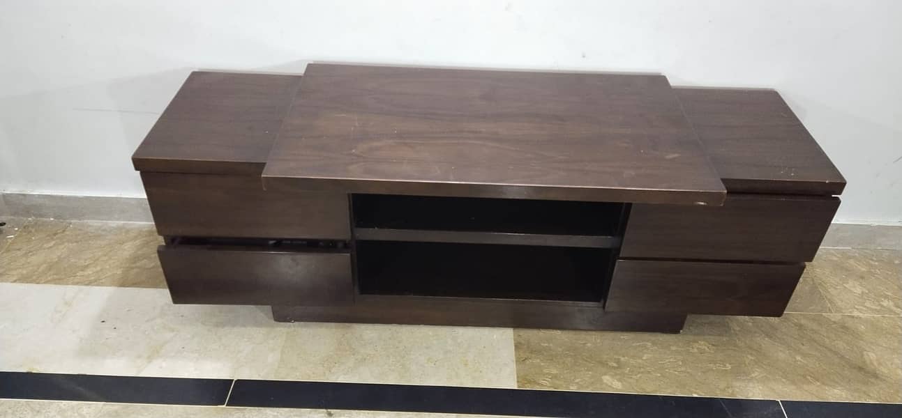 Imported Wooden TV Console with 4 Drawers - High Quality Pure Wood! 4