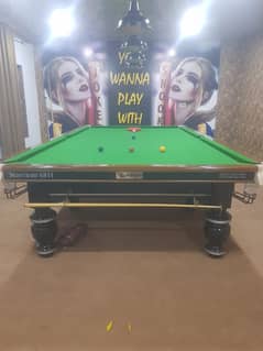 Snooker Table / Pool Table / golden snooker table