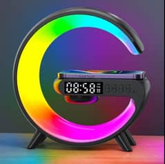 G-STYLE RGB LAMP WIRELESS UNDER CHARGER+CLOCK+BLUETOOTH SPEAKER