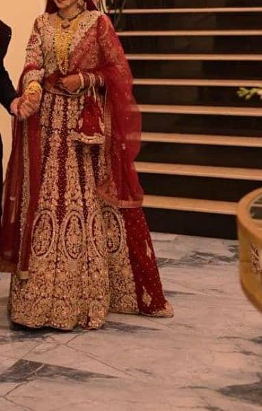 new bridal lehnga for sale wore only once for two hours 1