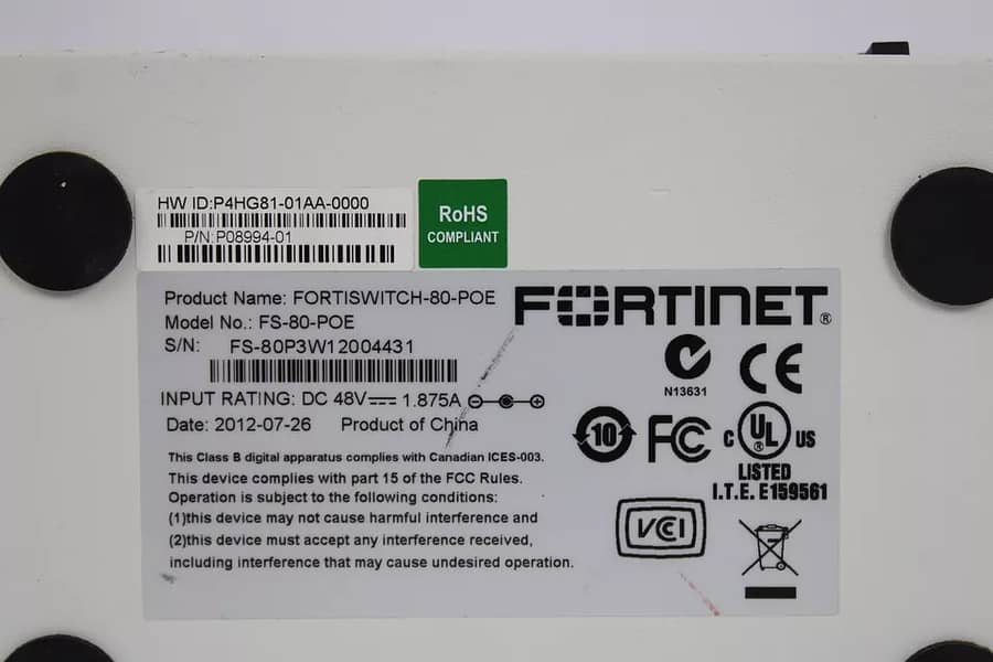 Fortinet FortiSwitch-80-POE High Performance Gigabit Ethernet Switches 15