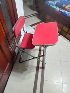study chair and table
