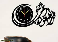 Falaq Calligraphy Art Wooden Wall
Clock Home Delivery AvailableAll Pak 0