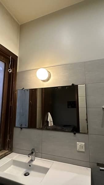 3 wall bathroom mirrors 1 small mirror complementary 1