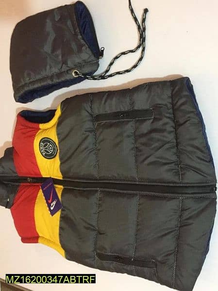 1 PC baby boy sleeveless stitch parachute quilted jacket 1