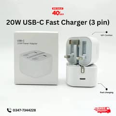 20W USB-C Power Adapter 3 Pin