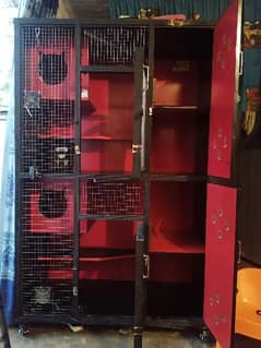 cats wooden cage ten by ten condition